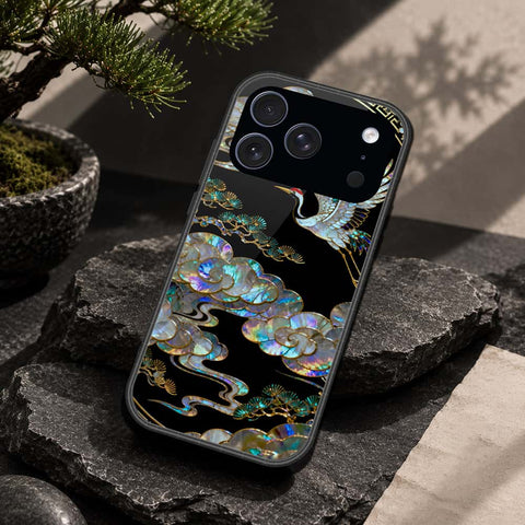 iPhone 18 Pro Max - Pearl Dynasty Series - HQ Ultra Shine Premium Infinity Glass Soft Silicon Borders Case