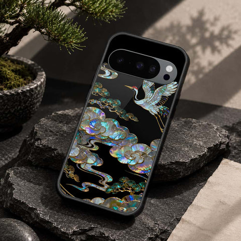 Google Pixel 9 Pro XL Cover - Pearl Dynasty Series - HQ Ultra Shine Premium Infinity Glass Soft Silicon Borders Case