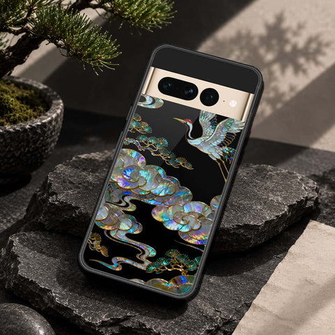 Google Pixel 7 Pro Cover - Pearl Dynasty Series - HQ Ultra Shine Premium Infinity Glass Soft Silicon Borders Case