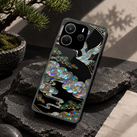 Xiaomi Redmi Note 14 4G Cover - Pearl Dynasty Series - HQ Ultra Shine Premium Infinity Glass Soft Silicon Borders Case