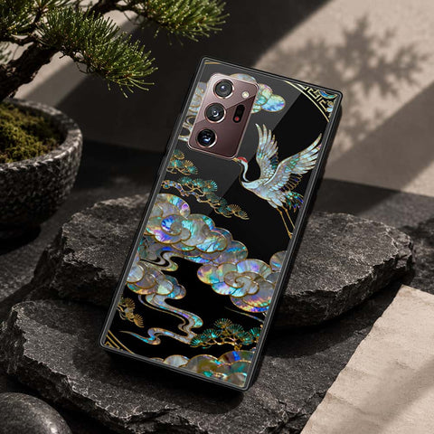 Samsung Galaxy Note 20 Ultra Cover - Pearl Dynasty Series - HQ Ultra Shine Premium Infinity Glass Soft Silicon Borders Case