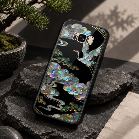 Samsung Galaxy S8 Plus Cover - Pearl Dynasty Series - HQ Ultra Shine Premium Infinity Glass Soft Silicon Borders Case