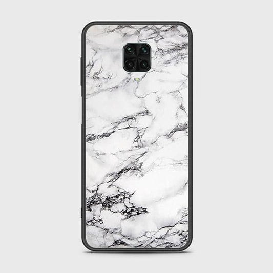 Xiaomi Poco M2 Pro Cover - White Marble Series - D7 - HQ Ultra Shine Premium Infinity Glass Soft Silicon Borders Case ( Fast Delivery )