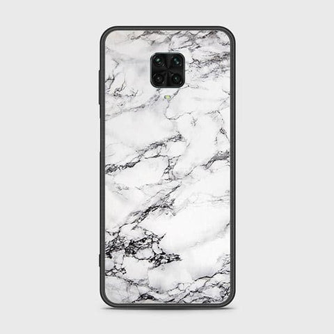 Xiaomi Redmi Note 9 Pro Cover - White Marble Series - D7 - HQ Ultra Shine Premium Infinity Glass Soft Silicon Borders Case ( Fast Delivery )
