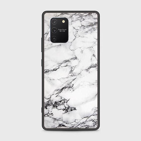 Samsung Galaxy S10 Lite Cover - White Marble Series - D4 -HQ Ultra Shine Premium Infinity Glass Soft Silicon Borders Case ( Fast Delivery ) )