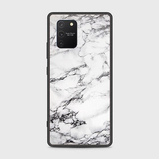 Samsung Galaxy S10 Lite Cover - White Marble Series - D17 - HQ Ultra Shine Premium Infinity Glass Soft Silicon Borders Case ( Fast Delivery )