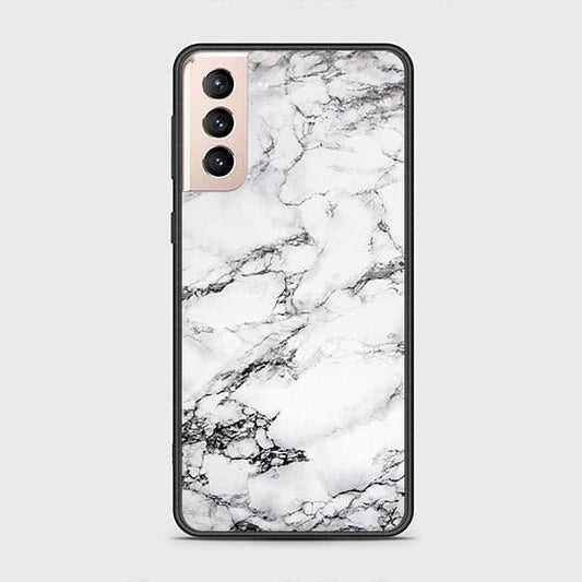 Samsung Galaxy S22 Plus 5G Cover - White Marble Series - D28 - HQ Ultra Shine Premium Infinity Glass Soft Silicon Borders Case ( Fast Delivery )