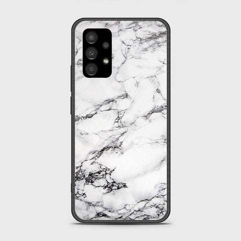 Samsung Galaxy A33 5G Cover- White Marble Series - D3 - HQ Ultra Shine Premium Infinity Glass Soft Silicon Borders Case ( Fast Delivery)