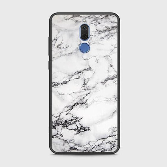 Huawei Mate 10 Lite Cover - White Marble Series - D23 - HQ Ultra Shine Premium Infinity Glass Soft Silicon Borders Case ( Fast Delivery )