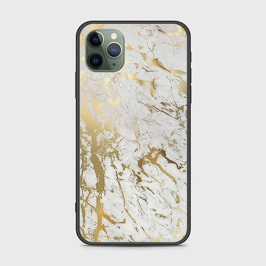 iPhone 11 Pro Max Cover - White Marble Series - D368 - HQ Ultra Shine Premium Infinity Glass Soft Silicon Borders Case ( Fast Delivery )