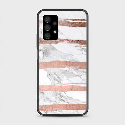 Samsung Galaxy A13 4G Cover- White Marble Series - HQ Premium Shine Durable Shatterproof Case