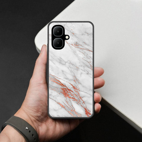 Tecno Spark Go 2 Cover - White Marble Series - HQ Ultra Shine Premium Infinity Glass Soft Silicon Borders Case