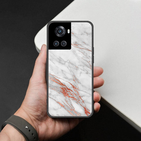 OnePlus 3T Cover - White Marble Series - HQ Ultra Shine Premium Infinity Glass Soft Silicon Borders Case