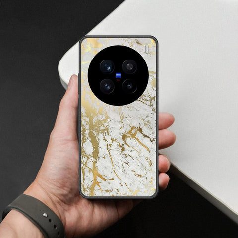 Realme C75x Cover - White Marble Series - HQ Ultra Shine Premium Infinity Glass Soft Silicon Borders Case