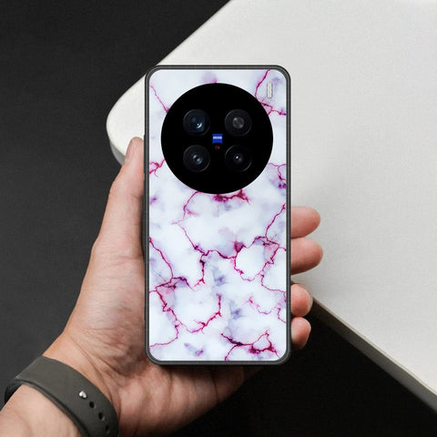 Realme C75x Cover - White Marble Series - HQ Ultra Shine Premium Infinity Glass Soft Silicon Borders Case