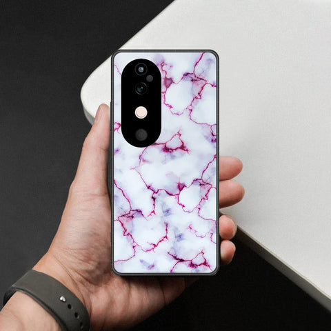 Vivo S19 Cover - White Marble Series - HQ Ultra Shine Premium Infinity Glass Soft Silicon Borders Case