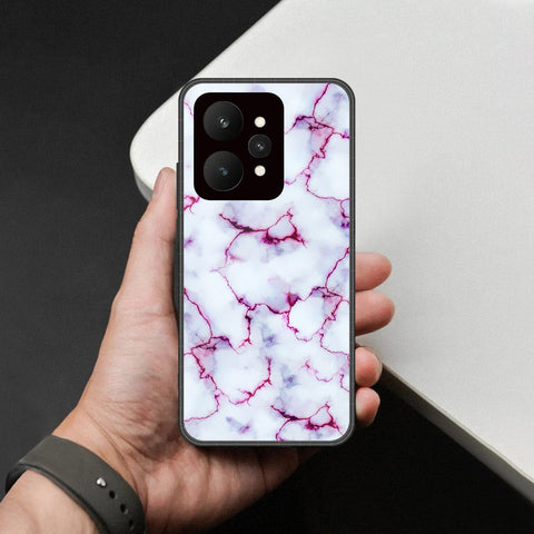 Realme 15 Pro Cover - White Marble Series - HQ Ultra Shine Premium Infinity Glass Soft Silicon Borders Case