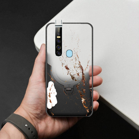 Tecno Camon 15 Pro Cover - White Marble Series - HQ Ultra Shine Premium Infinity Glass Soft Silicon Borders Case