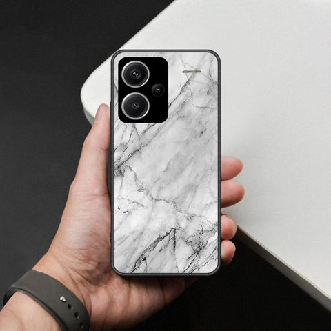 Xiaomi Redmi Note 11T 5G Cover - White Marble Series - HQ Ultra Shine Premium Infinity Glass Soft Silicon Borders Case