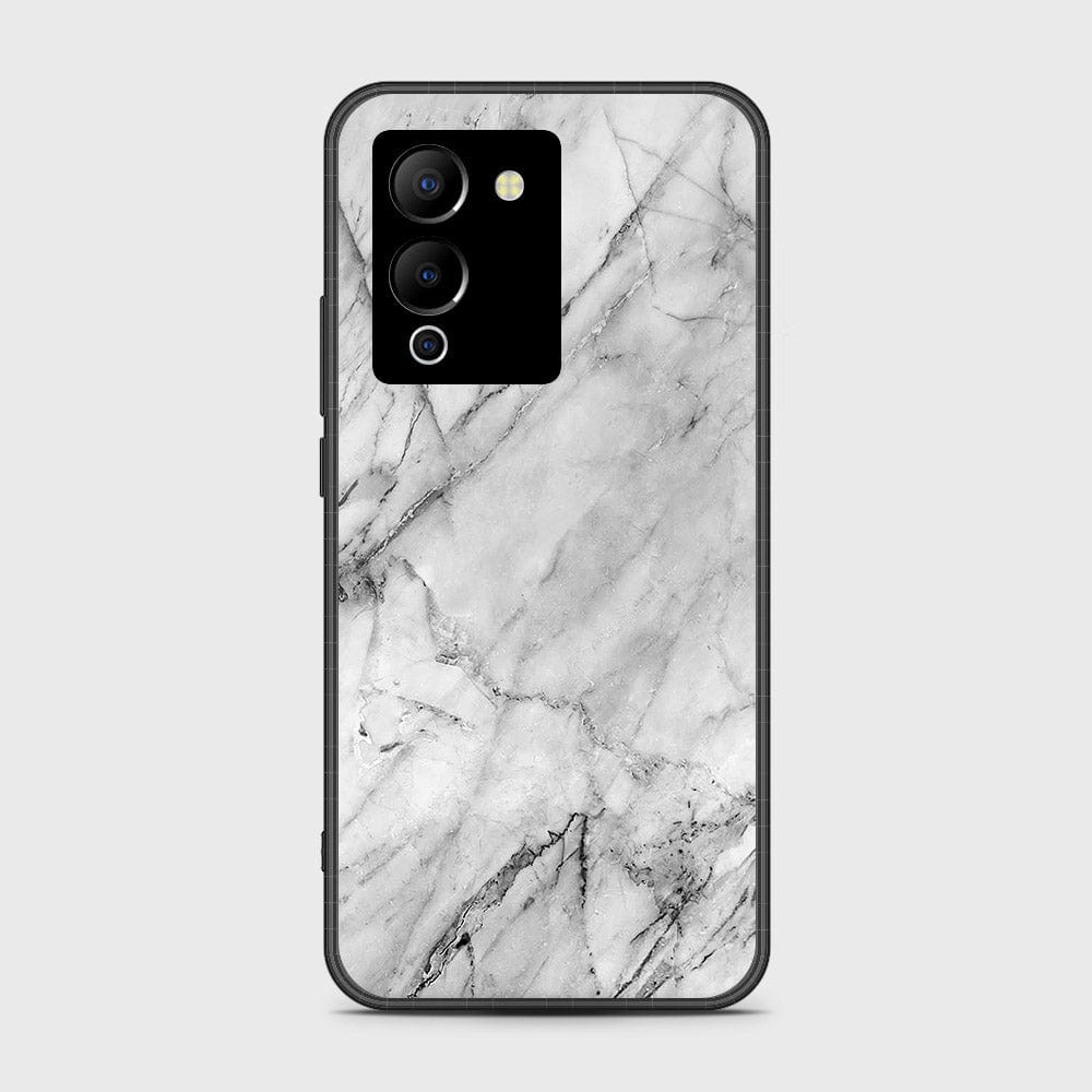Infinix Note 12 G96 Cover- White Marble Series - HQ Ultra Shine Premium Infinity Glass Soft Silicon Borders Case (Fast Delivery)