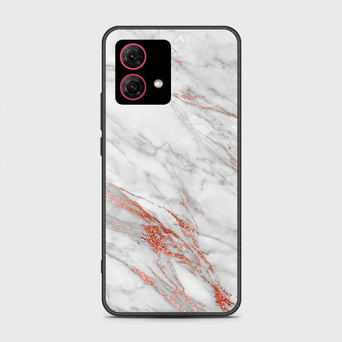 Motorola Moto G84 Cover - White Marble Series - HQ Premium Shine Durable Shatterproof Case