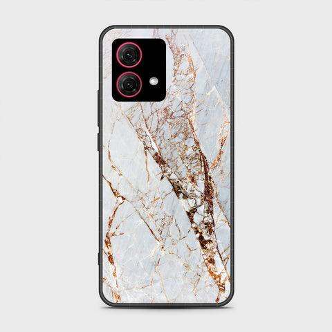 Motorola Moto G84 Cover - White Marble Series - HQ Premium Shine Durable Shatterproof Case