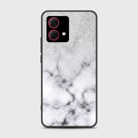 Motorola Moto G84 Cover - White Marble Series - HQ Premium Shine Durable Shatterproof Case