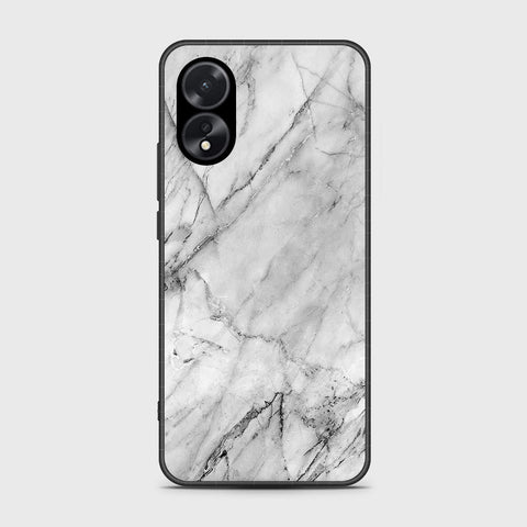 Oppo A38 Cover- White Marble Series - HQ Ultra Shine Premium Infinity Glass Soft Silicon Borders Case