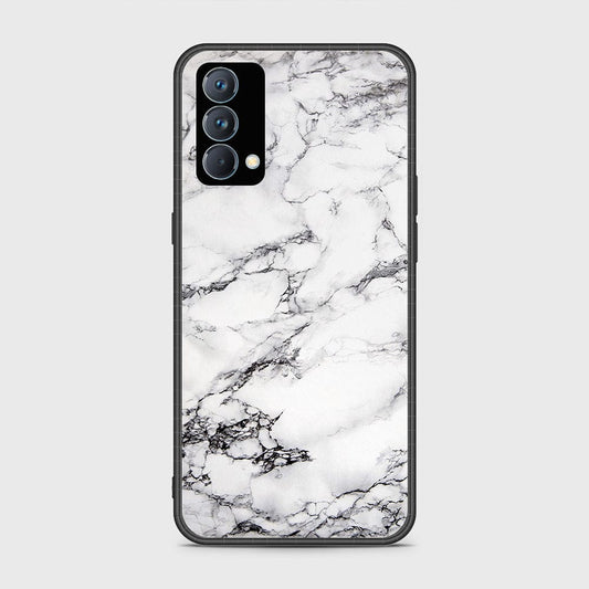 Realme GT Master Cover- White Marble Series - HQ Ultra Shine Premium Infinity Glass Soft Silicon Borders Case (Fast Delivery)