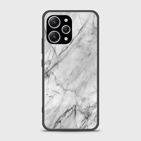 Xiaomi Redmi 12 4G Cover- White Marble Series - HQ Premium Shine Durable Shatterproof Case