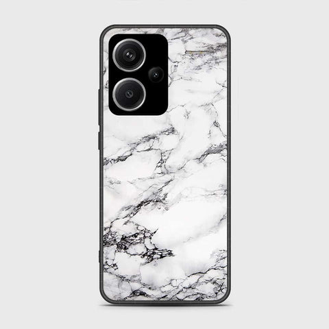 Xiaomi Redmi Note 13 Pro Plus 5G Cover- White Marble Series - HQ Ultra Shine Premium Infinity Glass Soft Silicon Borders Case (Fast Delivery)