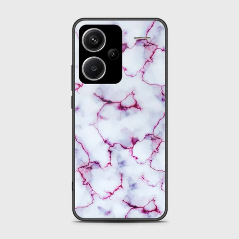 Xiaomi Redmi Note 13 Pro Plus Cover- White Marble Series - HQ Ultra Shine Premium Infinity Glass Soft Silicon Borders Case (Fast Delivery)