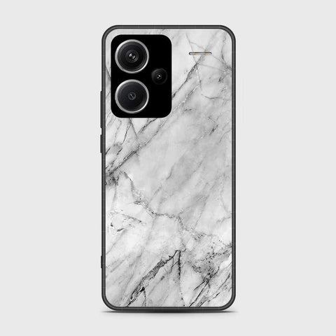 Xiaomi Redmi Note 13 Pro Plus 5G Cover- White Marble Series - HQ Ultra Shine Premium Infinity Glass Soft Silicon Borders Case (Fast Delivery)