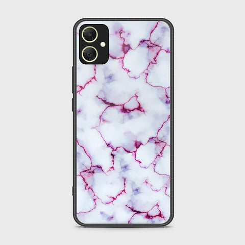 Samsung Galaxy A05 Cover- White Marble Series - HQ Ultra Shine Premium Infinity Glass Soft Silicon Borders Case (Fast Delivery) (SU)