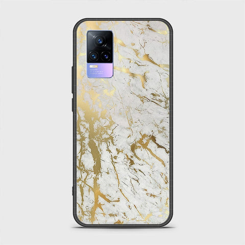 Vivo V21e Cover - White Marble Series - HQ Premium Shine Durable Shatterproof Case