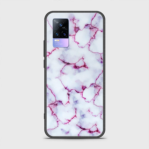 Vivo V21e Cover - White Marble Series - HQ Premium Shine Durable Shatterproof Case