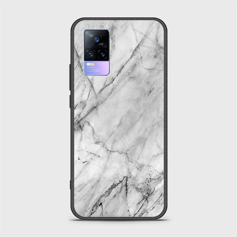 Vivo V21e Cover - White Marble Series - HQ Premium Shine Durable Shatterproof Case