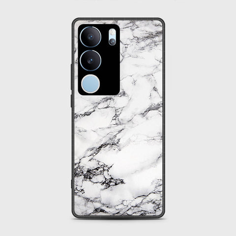 Vivo V29 Cover- White Marble Series - HQ Premium Shine Durable Shatterproof Case