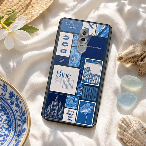 Huawei Honor 6X Cover - ONation Aesthetic Collage Series - HQ Ultra Shine Premium Infinity Glass Soft Silicon Borders Case