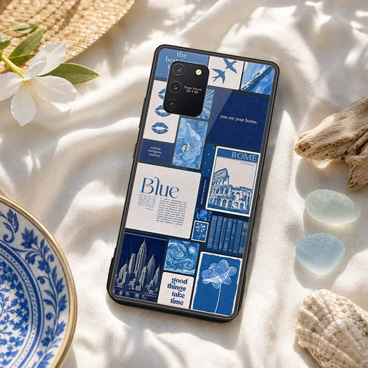Samsung Galaxy M80s Cover - ONation Aesthetic Collage Series - HQ Ultra Shine Premium Infinity Glass Soft Silicon Borders Case