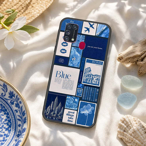 Samsung Galaxy M31 Cover - ONation Aesthetic Collage Series - HQ Ultra Shine Premium Infinity Glass Soft Silicon Borders Case