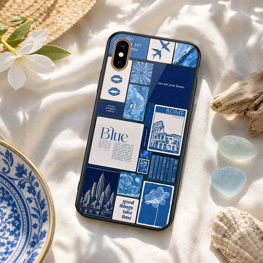 iPhone XS Max - ONation Aesthetic Collage Series - HQ Ultra Shine Premium Infinity Glass Soft Silicon Borders Case