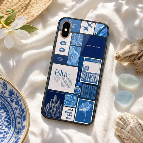iPhone XS Max - ONation Aesthetic Collage Series - HQ Ultra Shine Premium Infinity Glass Soft Silicon Borders Case
