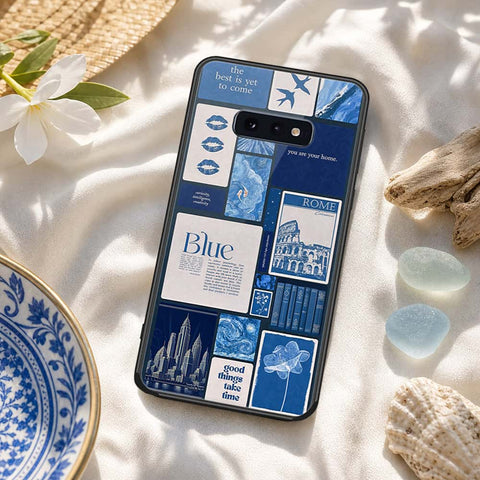 Samsung Galaxy S10e Cover - ONation Aesthetic Collage Series - HQ Ultra Shine Premium Infinity Glass Soft Silicon Borders Case