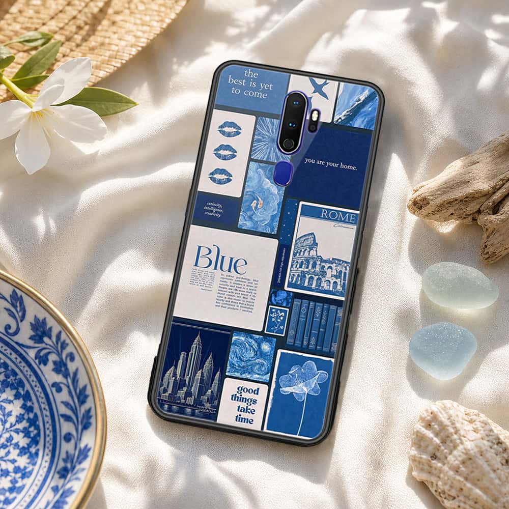 Oppo A5 2020 Cover - ONation Aesthetic Collage Series - HQ Ultra Shine Premium Infinity Glass Soft Silicon Borders Case