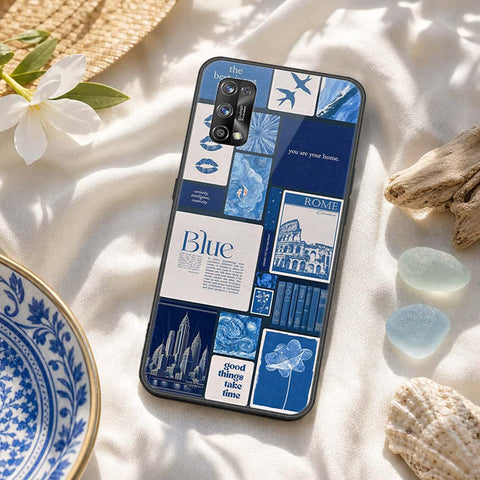 Realme 7 Pro Cover - ONation Aesthetic Collage Series - HQ Ultra Shine Premium Infinity Glass Soft Silicon Borders Case