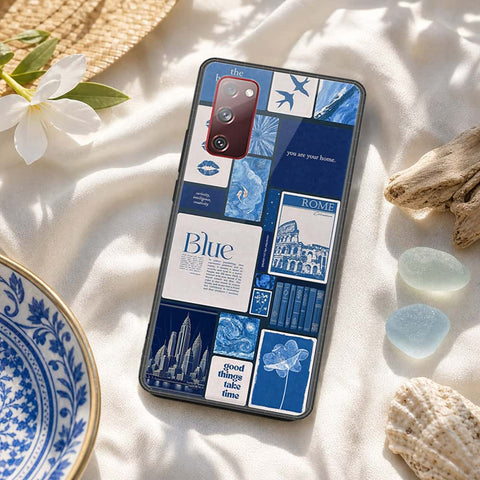 Samsung Galaxy S20 FE Cover - ONation Aesthetic Collage Series - HQ Ultra Shine Premium Infinity Glass Soft Silicon Borders Case