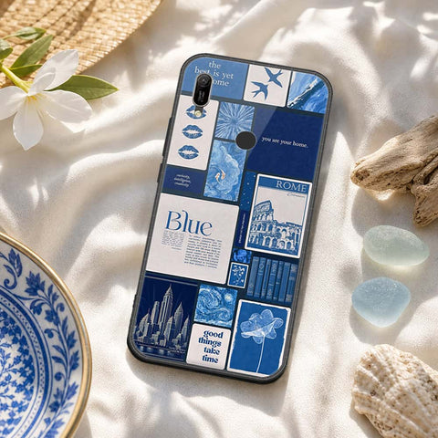 Huawei Y6s 2019 Cover - ONation Aesthetic Collage Series - HQ Ultra Shine Premium Infinity Glass Soft Silicon Borders Case