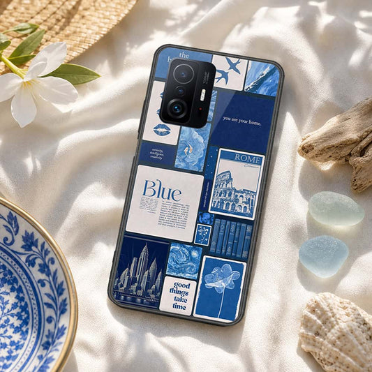Xiaomi 11T Cover - ONation Aesthetic Collage Series - HQ Ultra Shine Premium Infinity Glass Soft Silicon Borders Case