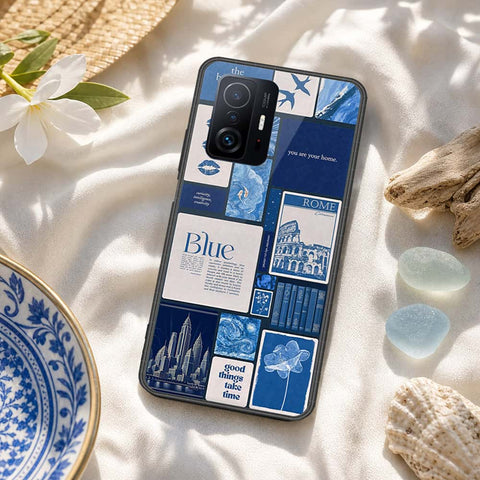 Xiaomi 11T Pro Cover - ONation Aesthetic Collage Series - HQ Ultra Shine Premium Infinity Glass Soft Silicon Borders Case